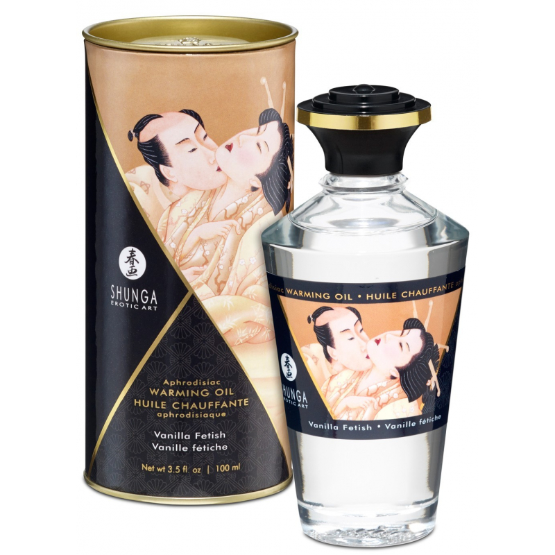 Huile chauffante aphrodisiaque Vanille fétish 100ml Parfum Vanille