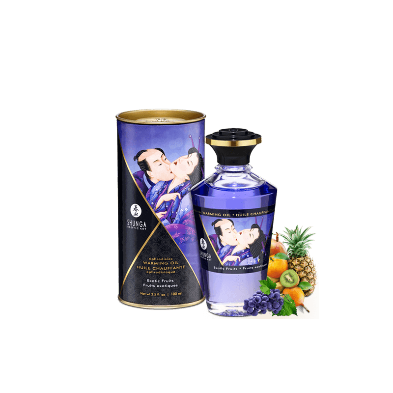 Huile chauffante aphrodisiaque Fruits exotiques 100ml Parfum Fruits exotiques
