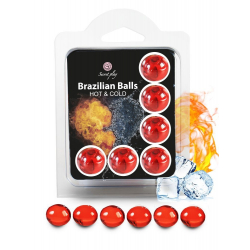 6 Brazilian Balls Cold Hot effect 3629-1 Parfum Nature