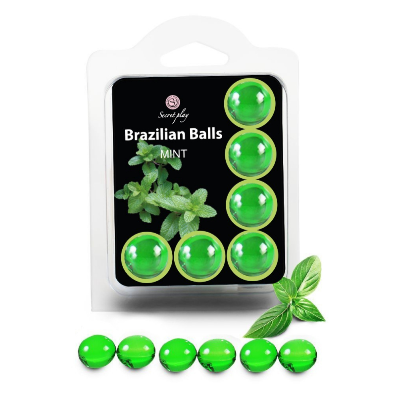 6 Brazilian Balls Menthe 3386-8 Parfum Menthe