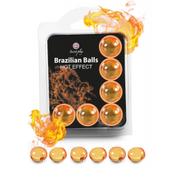 6 Brazilian Balls Hot Effect 3575-1 Parfum Nature