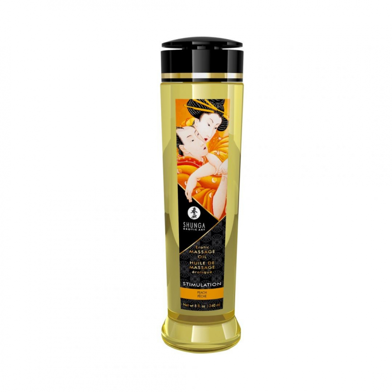 Huile de massage érotique Stimulation Pêche 240 ml Parfum Pêche