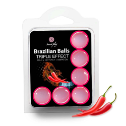 6 Brazilian Balls Triple effect 3699-1