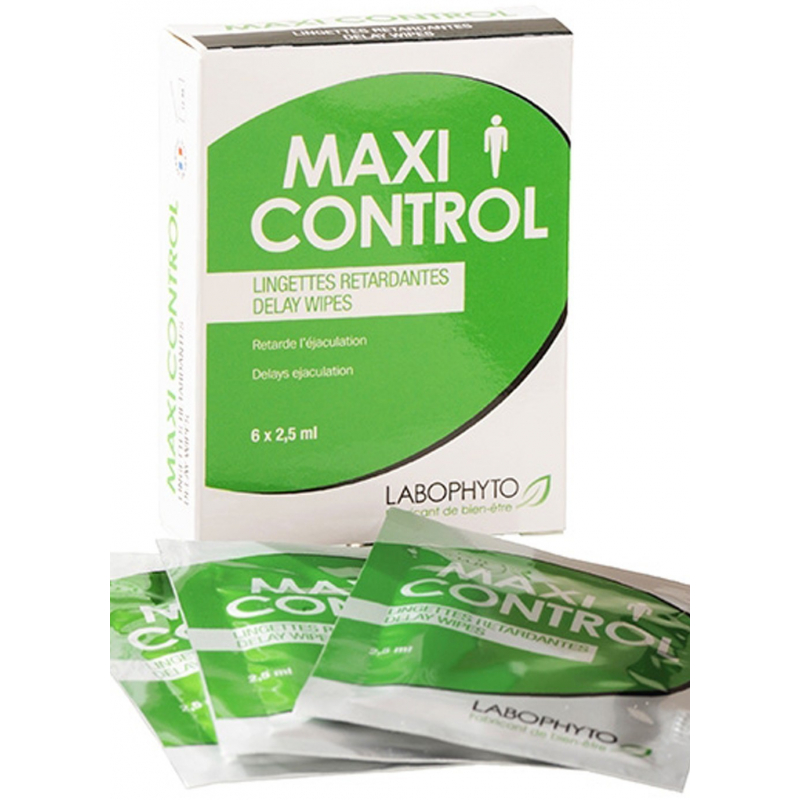 6 lingettes retardantes MaxiControl Parfum Nature