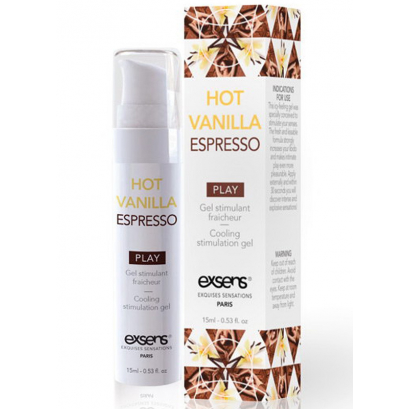 Gel stimulant fraîcheur Vanille Café 15 ml Parfum Vanille