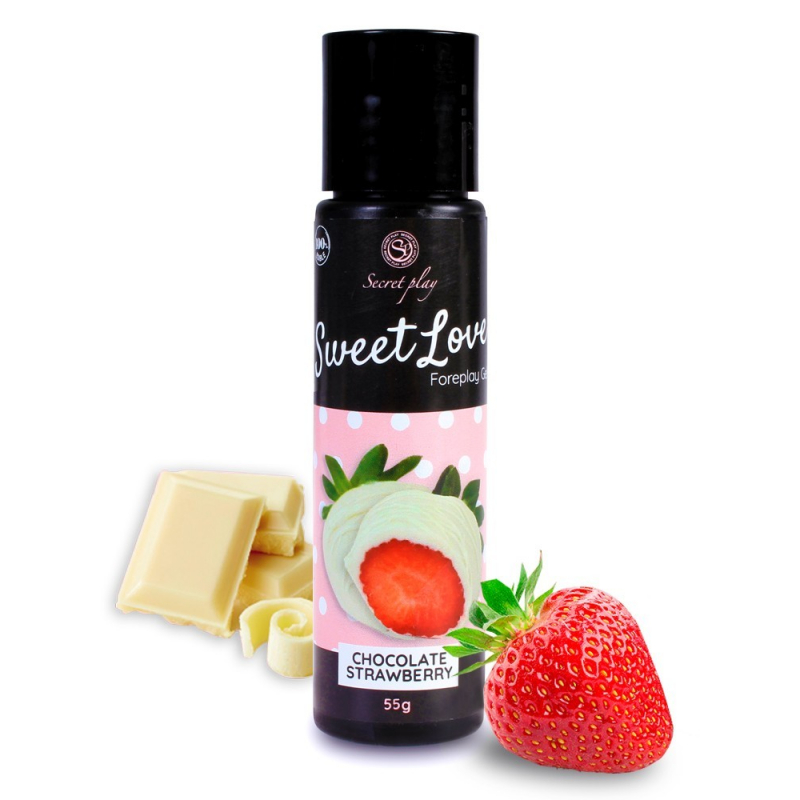 Gel comestible Chocolat blanc et Fraise 3672 60 ml Parfum Chocolat blanc