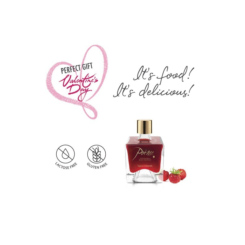 Poème Peinture pour corps Fraise Sauvage Parfum Fraise