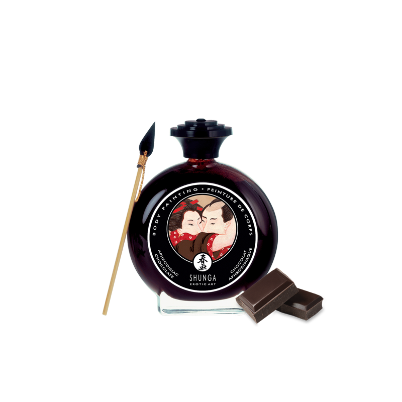 Peinture de corps embrassable Chocolat noir Parfum Chocolat