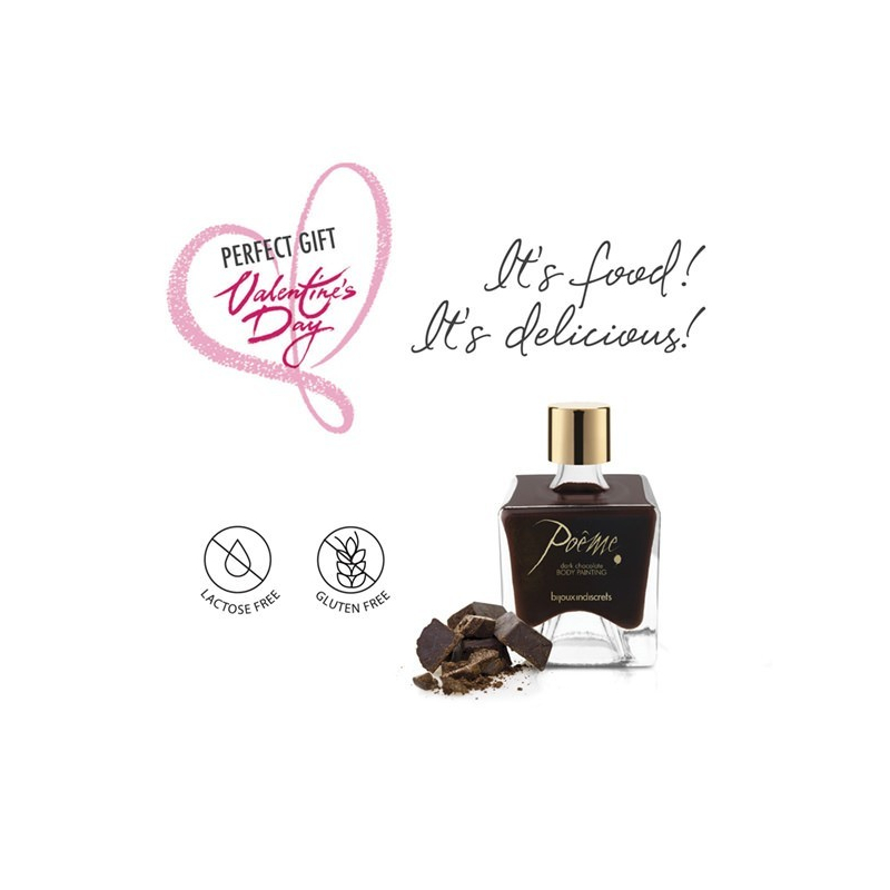 Poème Peinture pour corps Chocolat Noir Parfum Chocolat noir
