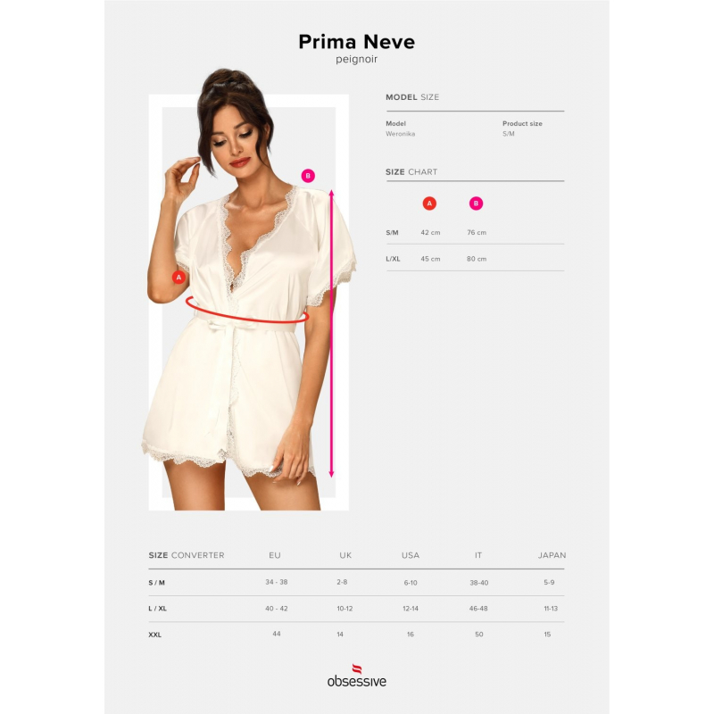 Prima Neve Peignoir Blanc