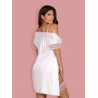 Girlly Peignoir Rose et blanc