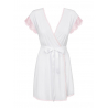 Girlly Peignoir Rose et blanc