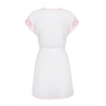 Girlly Peignoir Rose et blanc