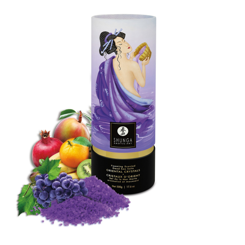 Sel de bain moussant Cristaux d'orient Fruits Exotiques Parfum Fruits exotiques