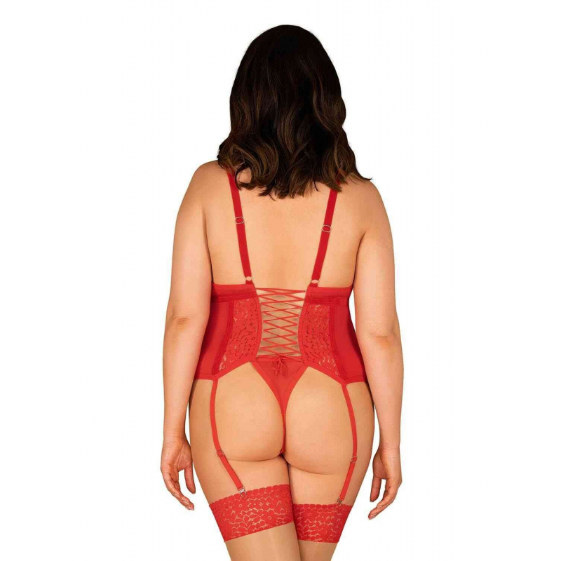 Blossmina Corset et string Rouge