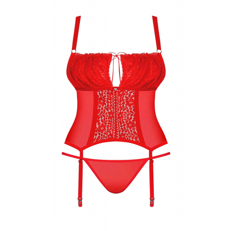 Blossmina Corset et string Rouge