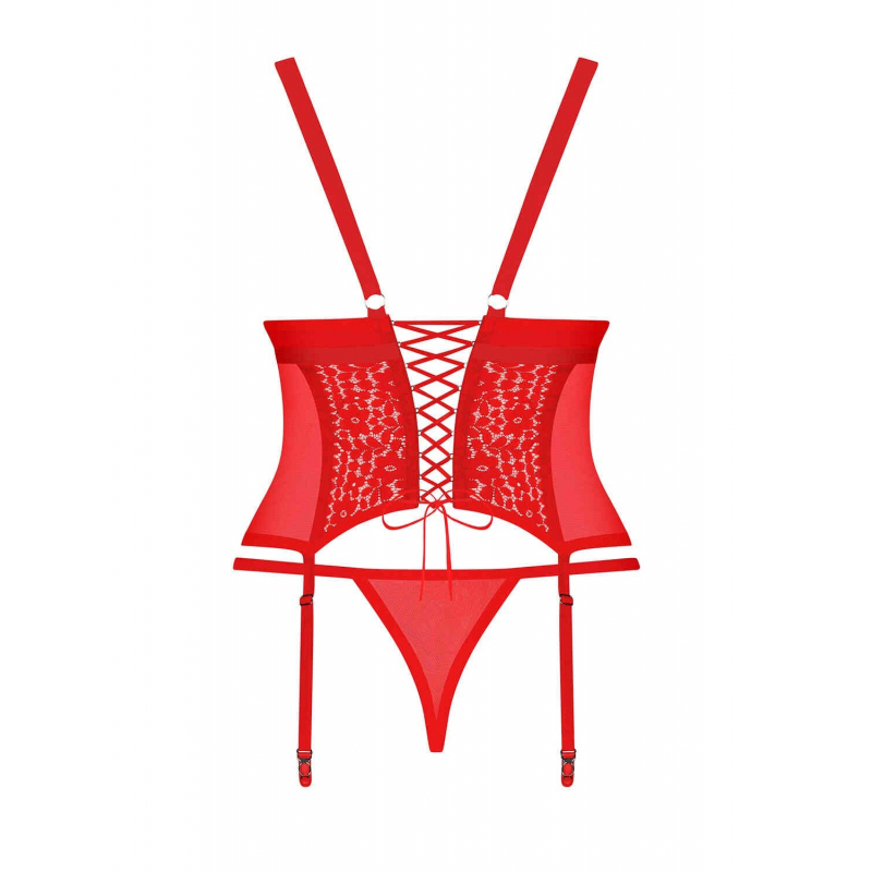 Blossmina Corset et string Rouge