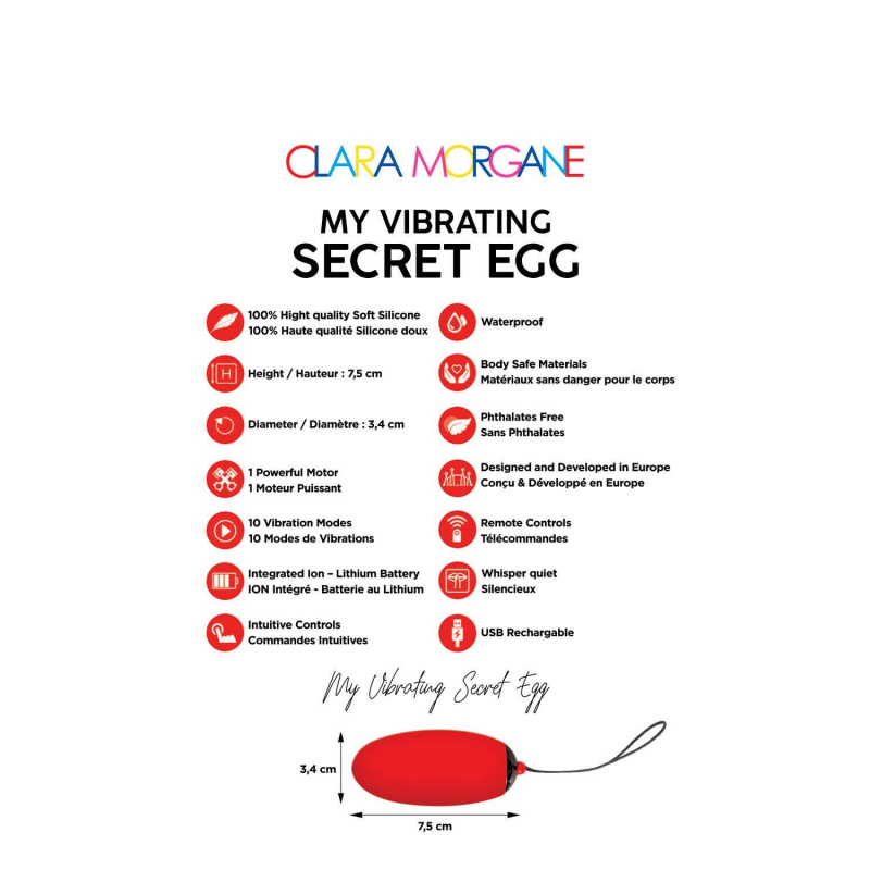 My vibrating secret egg Rouge