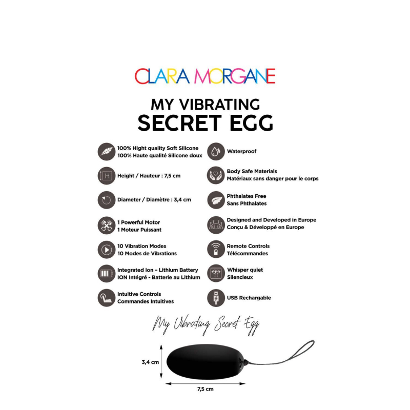 My vibrating secret egg Noir