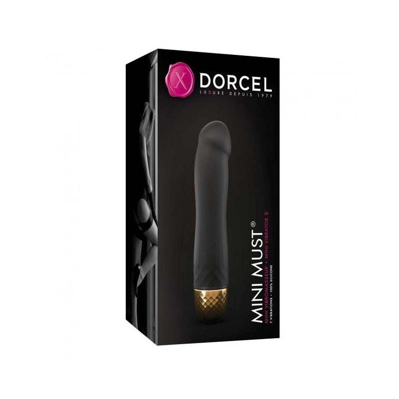 Vibromasseur Dorcel Must Mini 12 5 cm Noir et Or