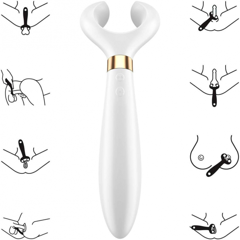 Vibromasseur pour couple Satisfyer Endless Fun Blanc