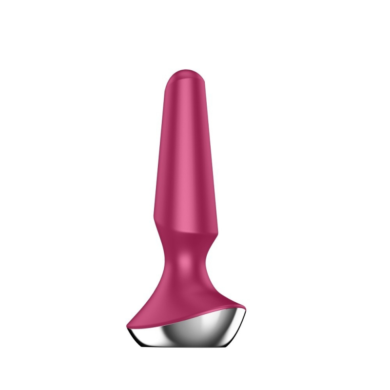 Plug anal vibrant connecté Satisfyer Plug-ilicious 2 Bordeaux