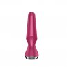 Plug anal vibrant connecté Satisfyer Plug-ilicious 2 Bordeaux