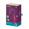 Plug anal vibrant connecté Satisfyer Plug-ilicious 2 Bordeaux