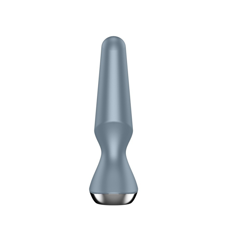 Plug anal vibrant connecté Satisfyer Plug-ilicious 2 Gris