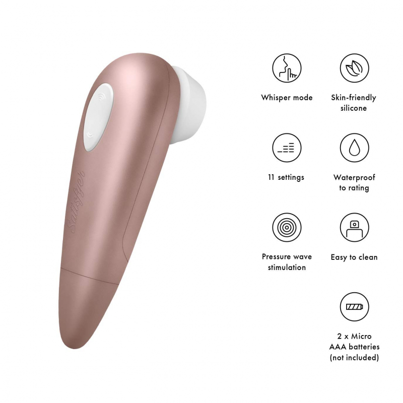 Stimulateur Satisfyer Number One Or rose Rose