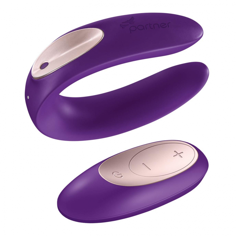Stimulateur pour couple Satisfyer Double Plus Remote Violet