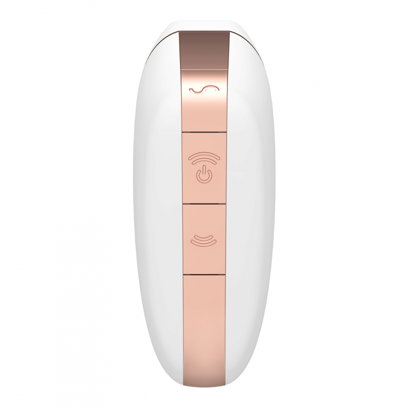 Stimulateur connecté Satisfyer Love Triangle Blanc et Or
