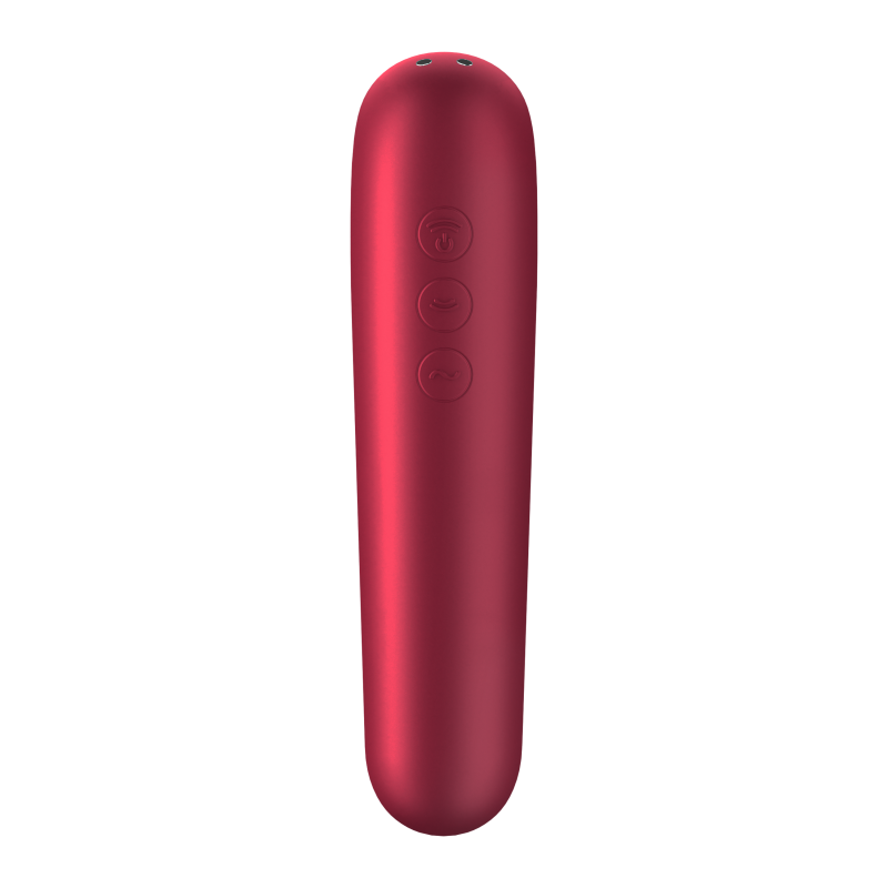 Stimulateur vibromasseur connecté Satisfyer Dual Love Fuchsia