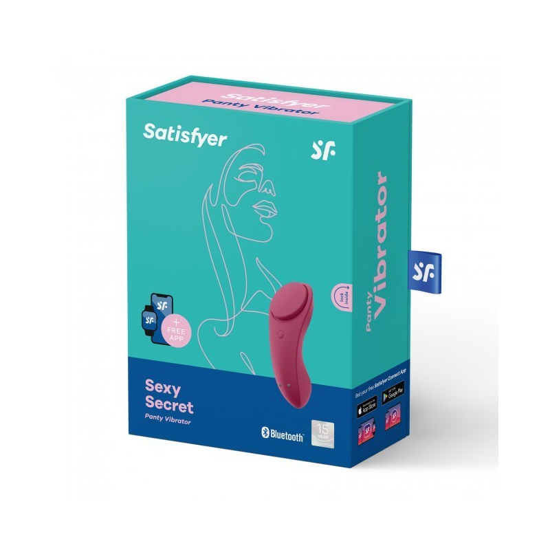 Stimulateur connecté Satisfyer Sexy Secret Bordeaux