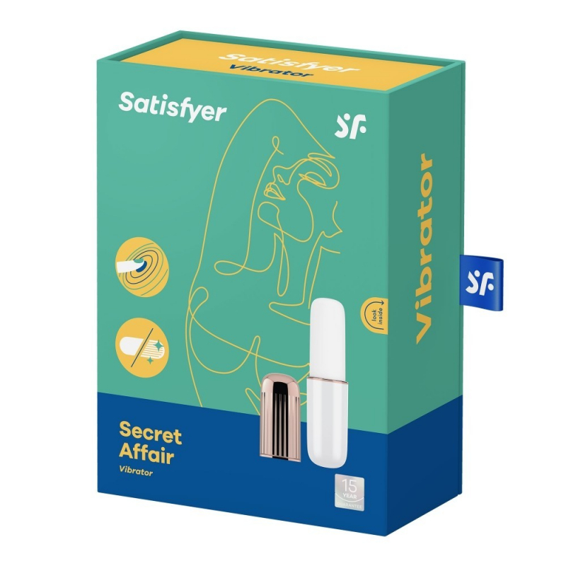 Stimulateur Satisfyer Secret Affair Blanc et Or rose