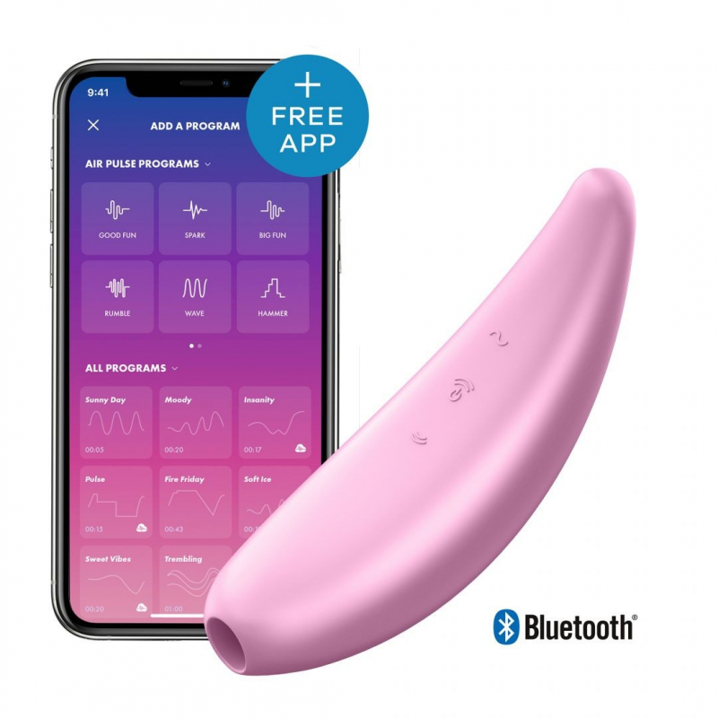 Stimulateur connecté Satisfyer Curvy 3 Rose
