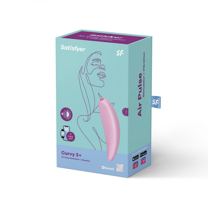 Stimulateur connecté Satisfyer Curvy 3 Rose