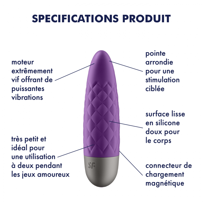 Vibromasseur Satisfyer Ultra Power Bullet 5 Violet