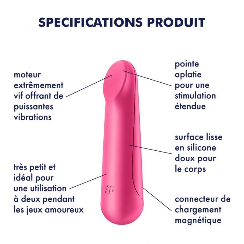 Vibromasseur Satisfyer Ultra Power Bullet 3 Rouge