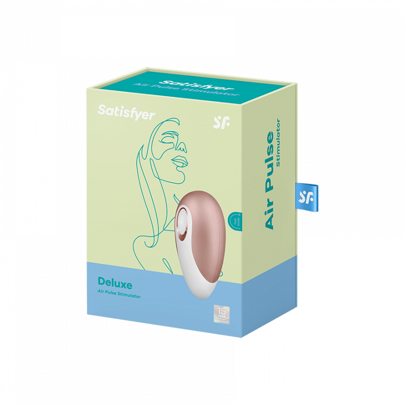 Stimulateur Satisfyer Deluxe Blanc et Or rose