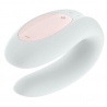 Stimulateur connecté pour couple Satisfyer Double Joy Blanc