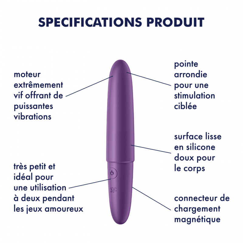 Vibromasseur Satisfyer Ultra Power Bullet 6 Violet