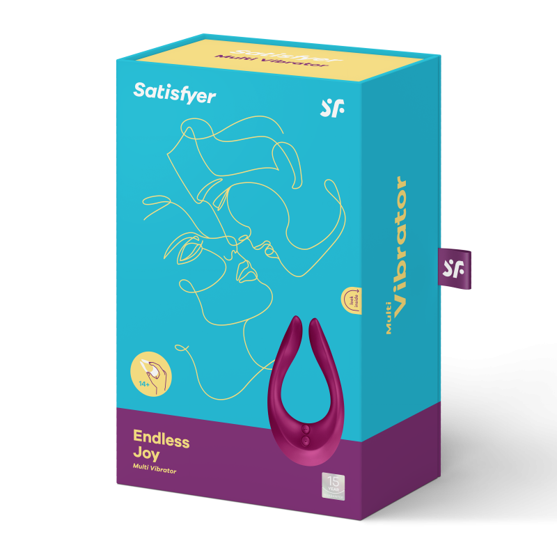 Stimulateur pour couple Satisfyer Endless Joy Framboise