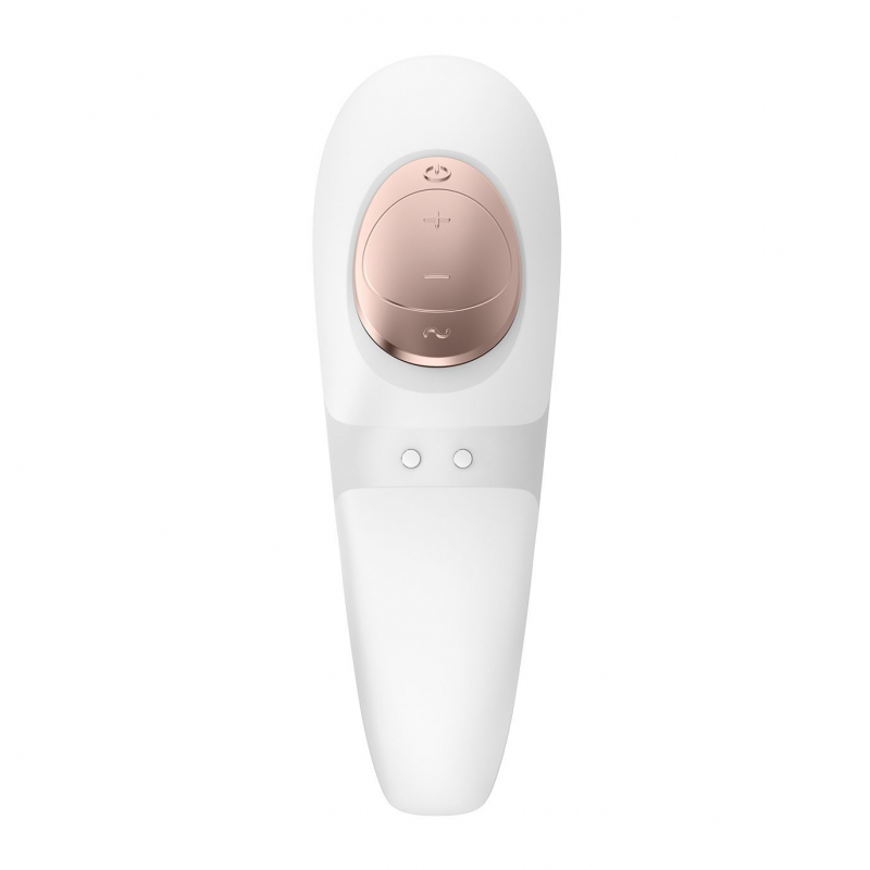 Stimulateur vibromasseur Satisfyer Pro 4 Couples Blanc et Or rose