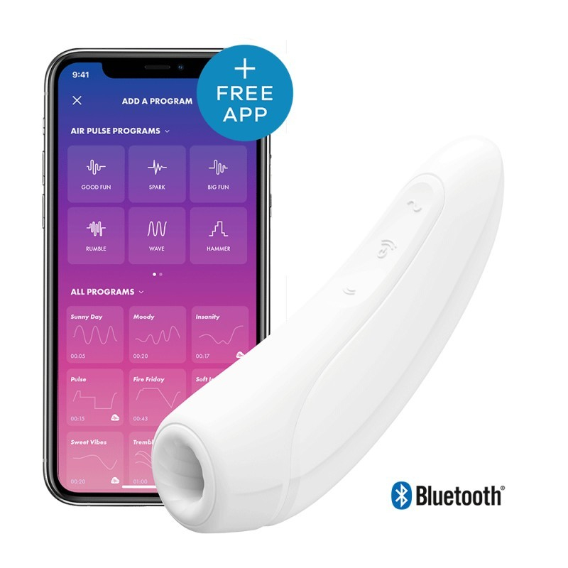 Stimulateur connecté Satisfyer Curvy 1 Blanc