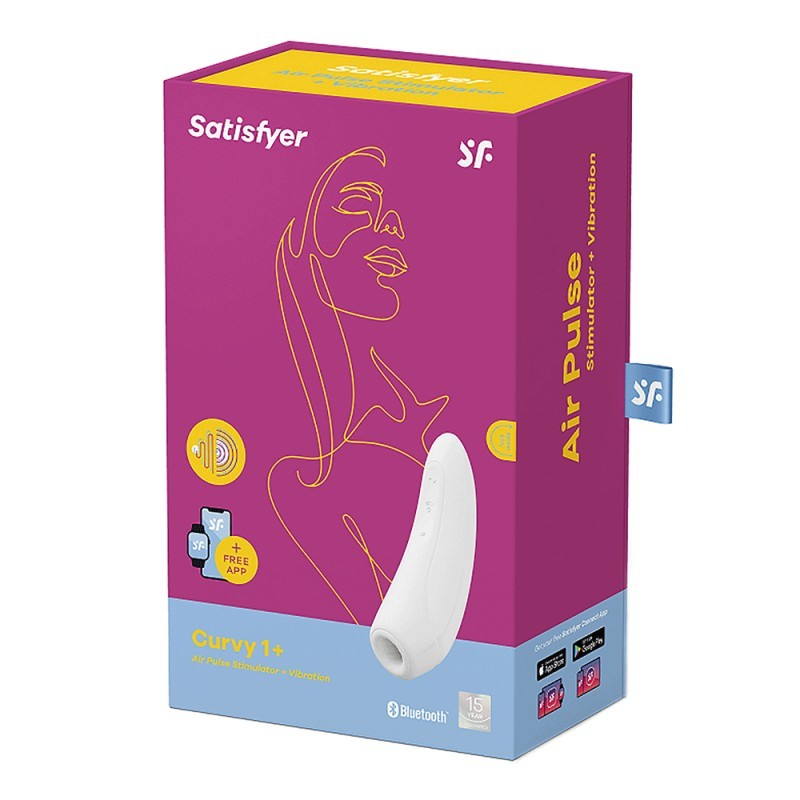 Stimulateur connecté Satisfyer Curvy 1 Blanc