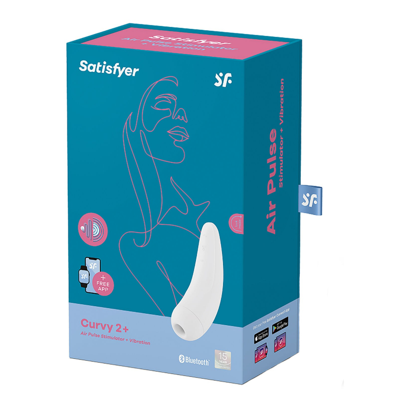 Stimulateur connecté Satisfyer Curvy 2 Blanc