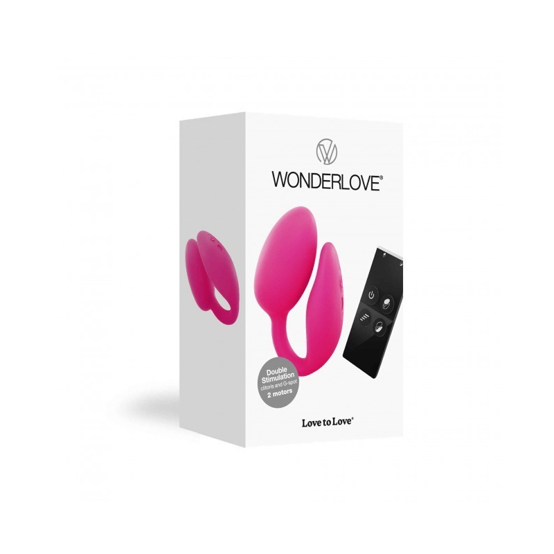 Wonderlove Jouet pour couple télécommandé Rose