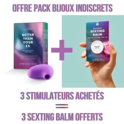 Offre pack 3 stimulateurs clitoridiens / 3 baumes clitoridiens Clitherapy Parfum Nature