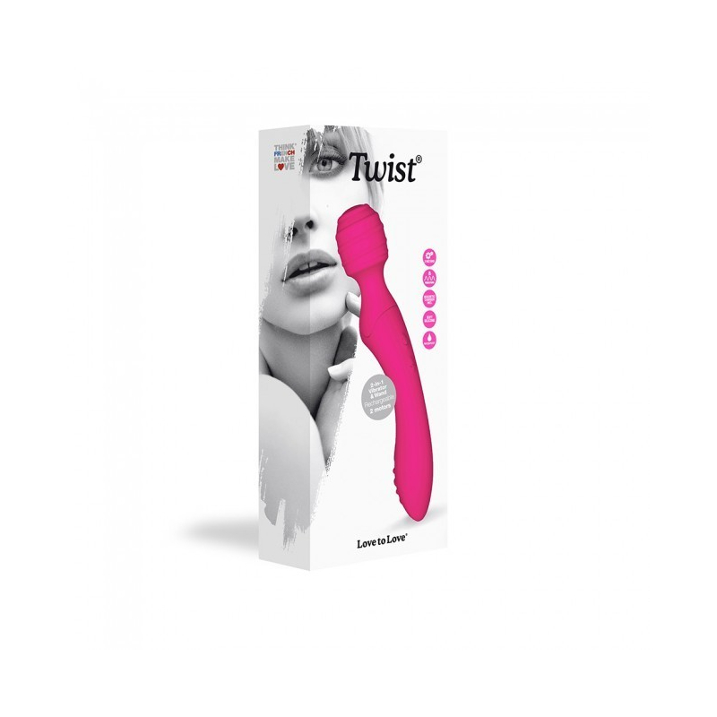 Stimulateur vibromasseur Twist Rose
